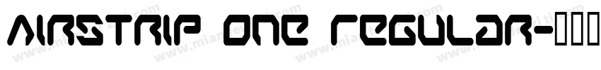 Airstrip One Regular字体转换